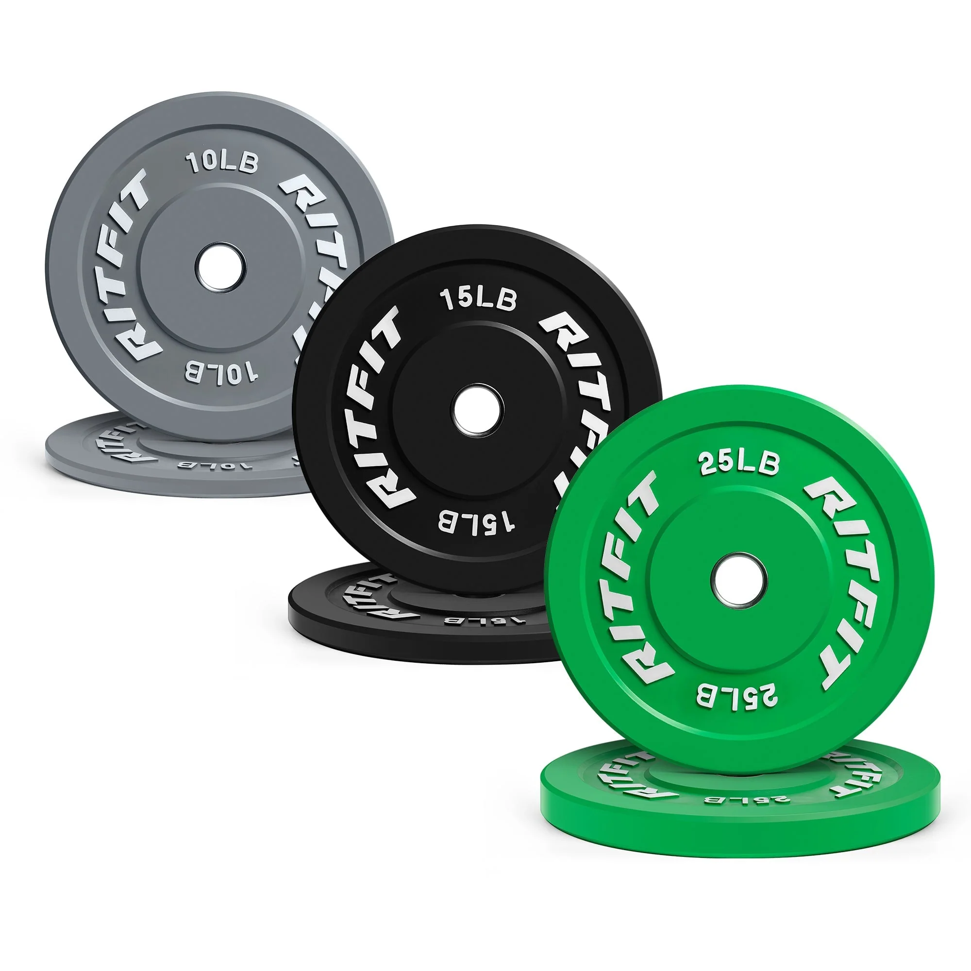RitFit Color Bumper Plates Olympic 2-Inch Rubber - Image 13
