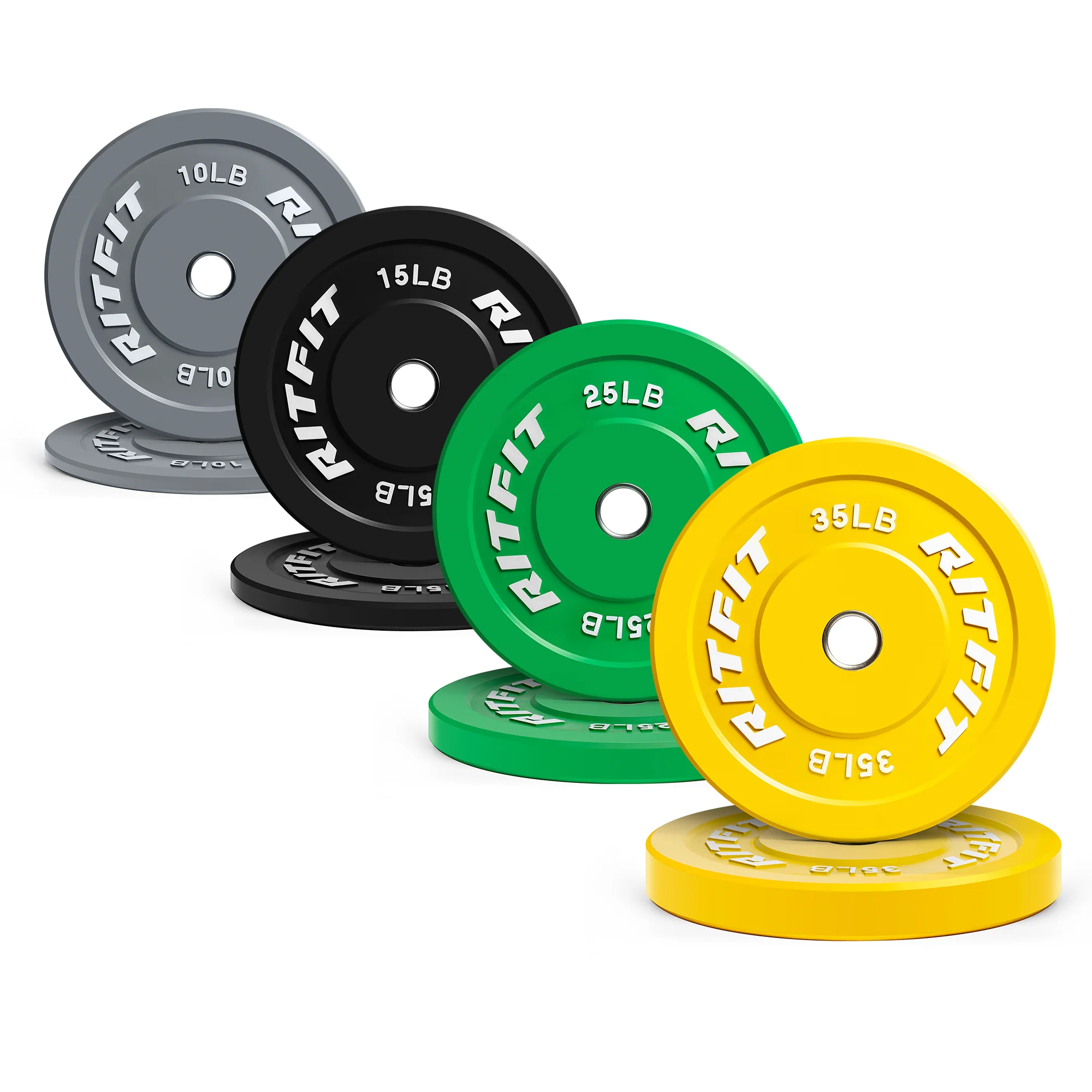 RitFit Color Bumper Plates Olympic 2-Inch Rubber - Image 14