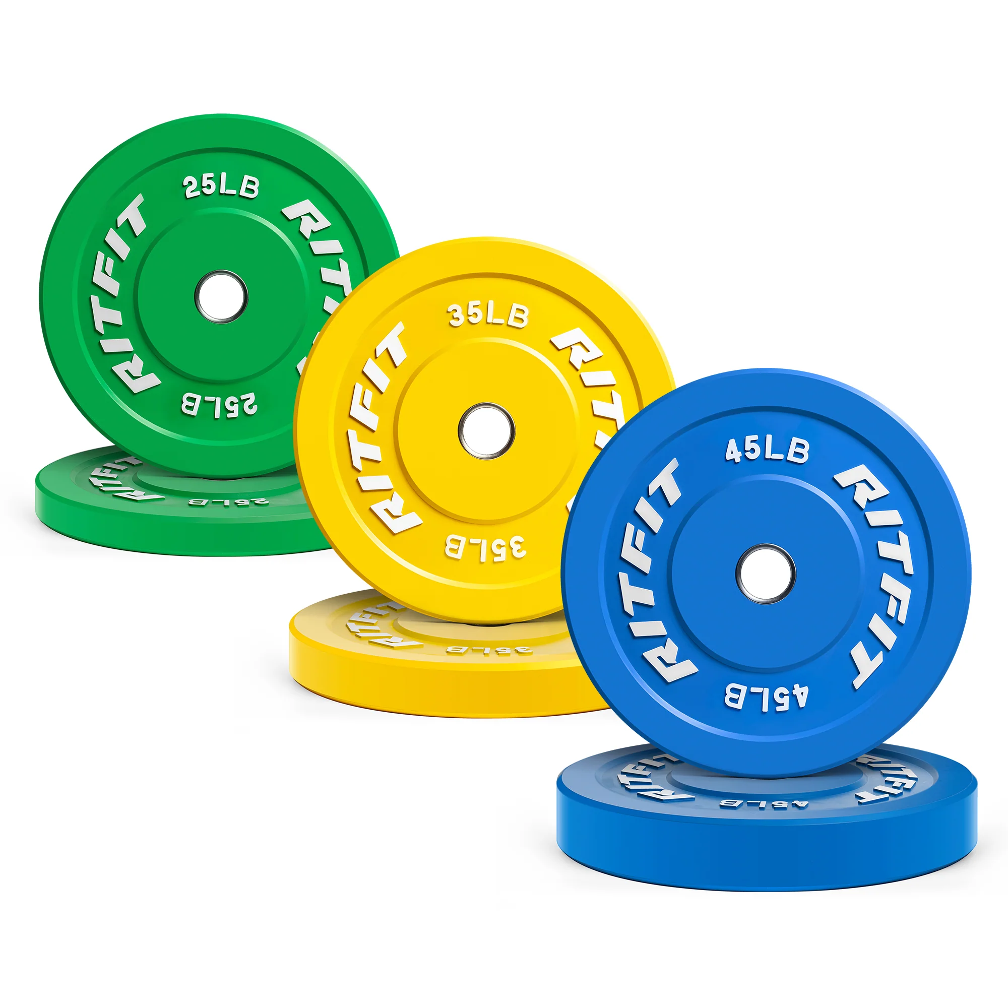 RitFit Color Bumper Plates Olympic 2-Inch Rubber - Image 15