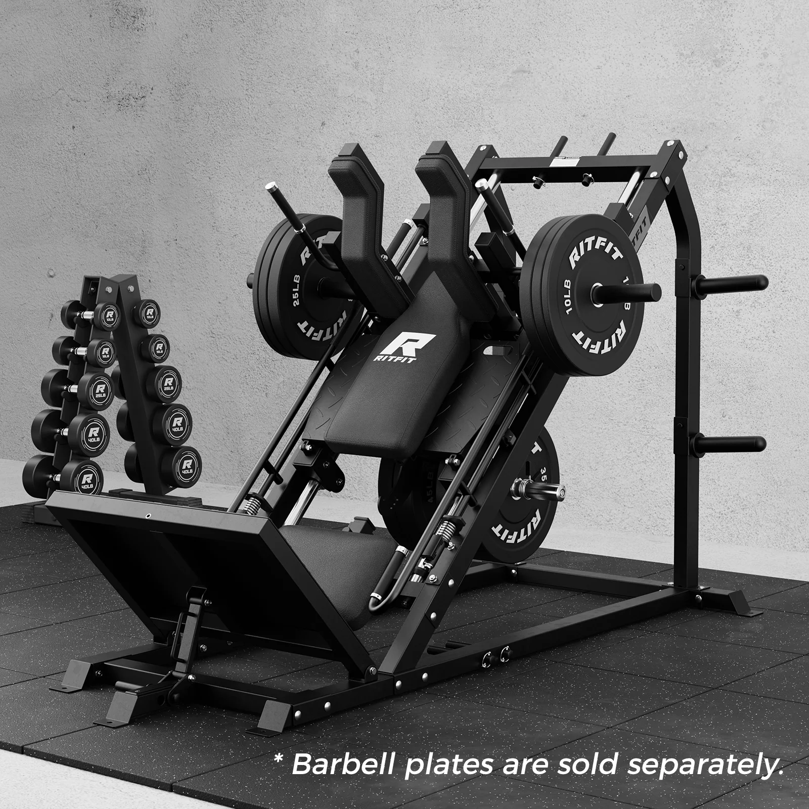 RitFit GAZELLE PRO 3-in-1 Leg Press & Hack Squat Machine Set - Image 4