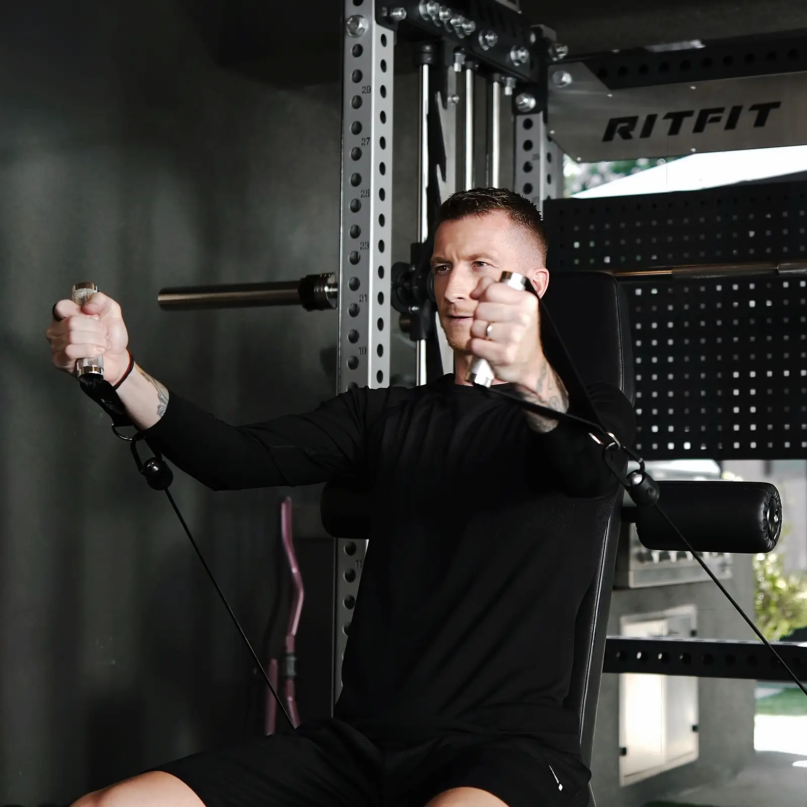RitFit Limited Edition M3 Home Gym Smith Machine with Cable Crossover - Image 10