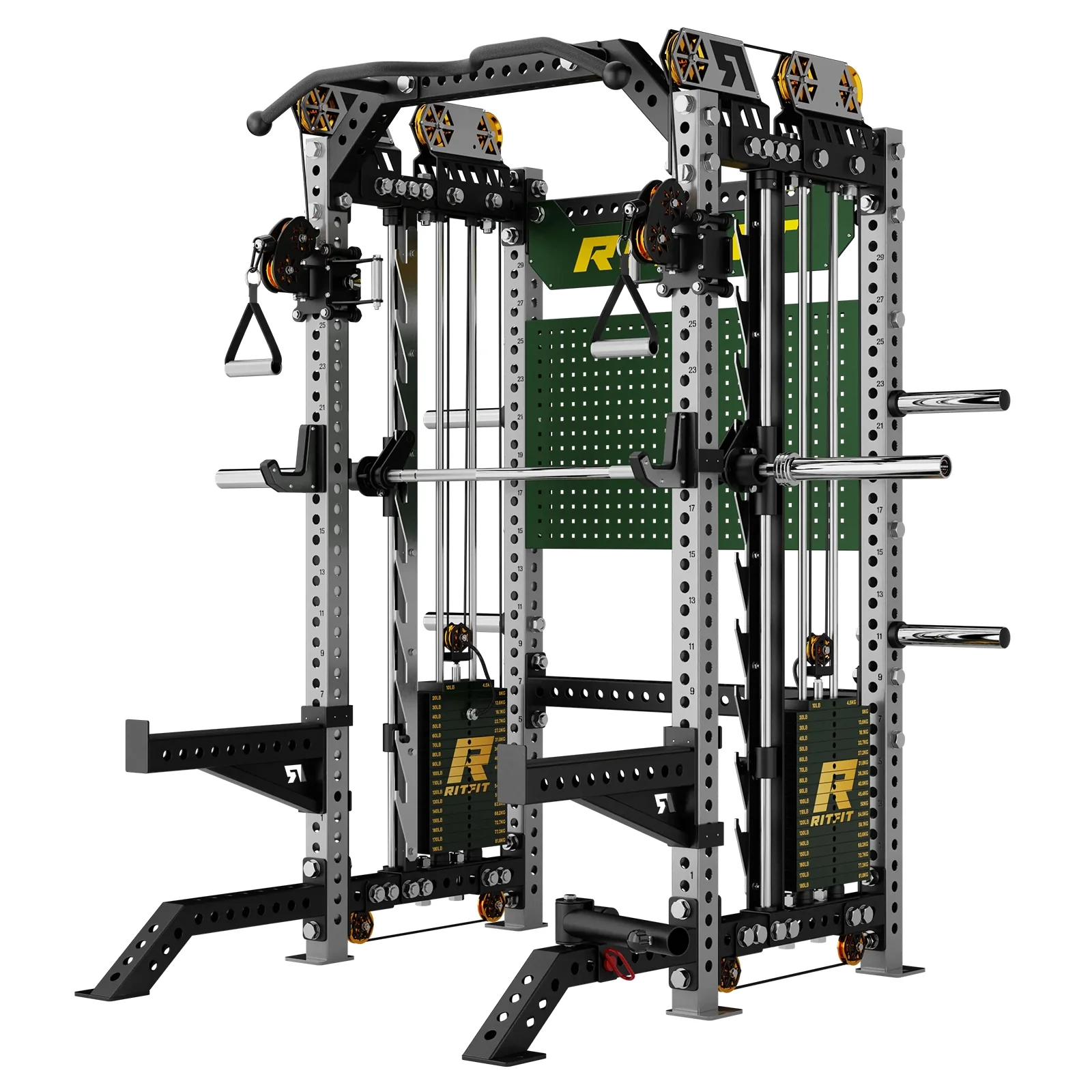 RitFit Limited Edition M3 Home Gym Smith Machine with Cable Crossover - Image 13