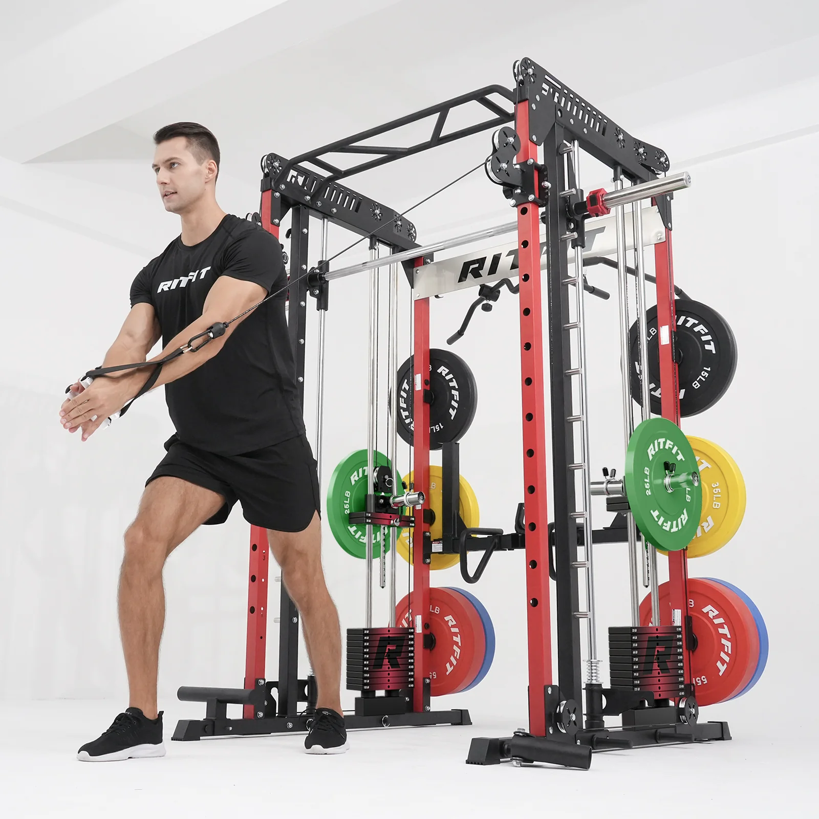 RitFit M1 PRO Smith Machine Weight Stack Home Gym Package - Image 13