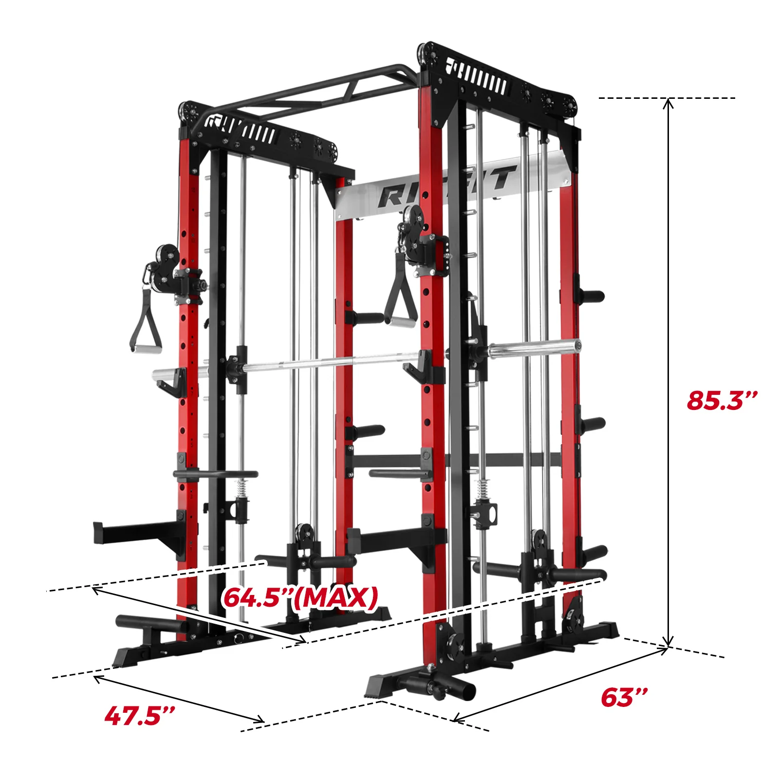 RitFit M1 PRO Smith Machine Weight Stack Home Gym Package - Image 5