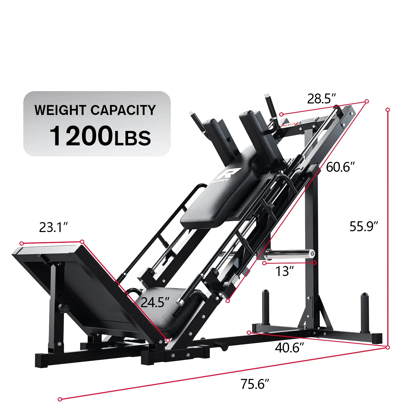 RitFit M1 PRO Multi-Functional Smith Machine with Cable Crossover System and Squat Rack for Home Gym - Image 14