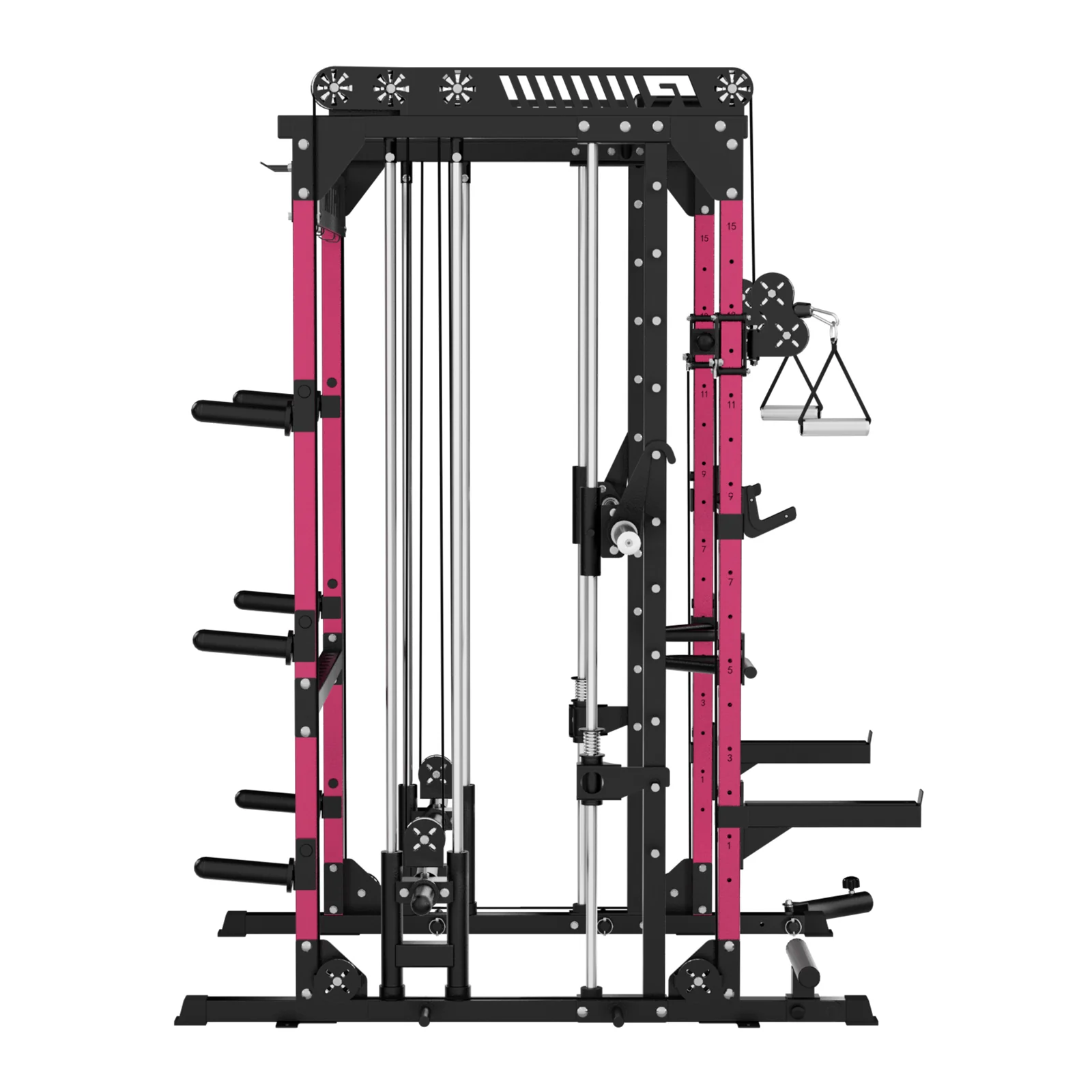 RitFit Pink M1 PRO Multi-Functional Smith Machine Home Gym Package - Image 10