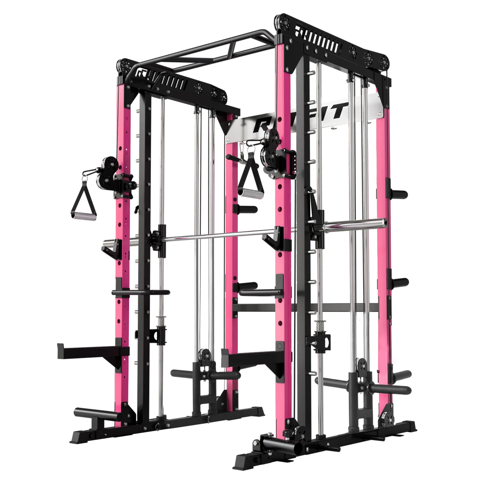 RitFit Pink M1 PRO Multi-Functional Smith Machine Home Gym Package - Image 9